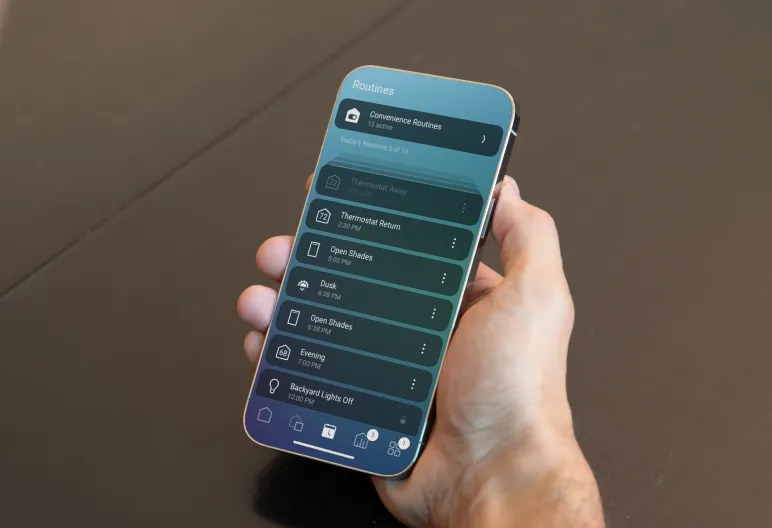 Control4 app routines