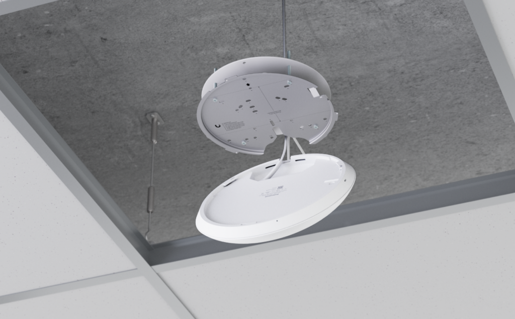 Ceiling-mounted Wi-Fi 7 access point